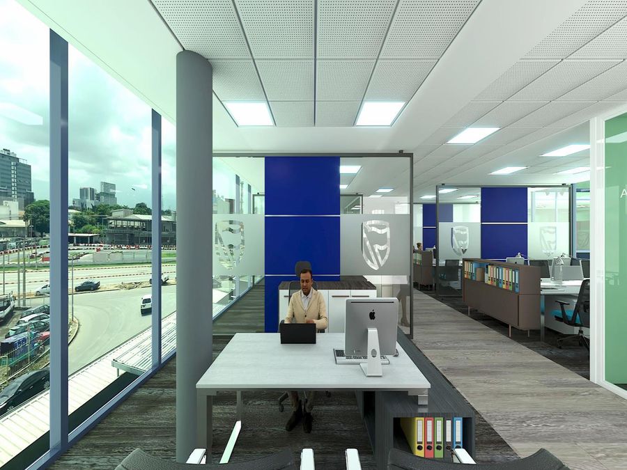 Stanbic Bank headquarters, Abidjan — 2,000 m² turnkey fit-out